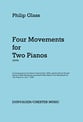 Four Movements for Two Pianos piano sheet music cover
